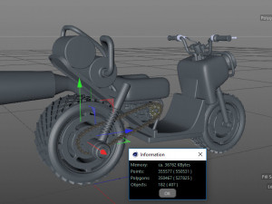 sporty motorcycle 3D Модель