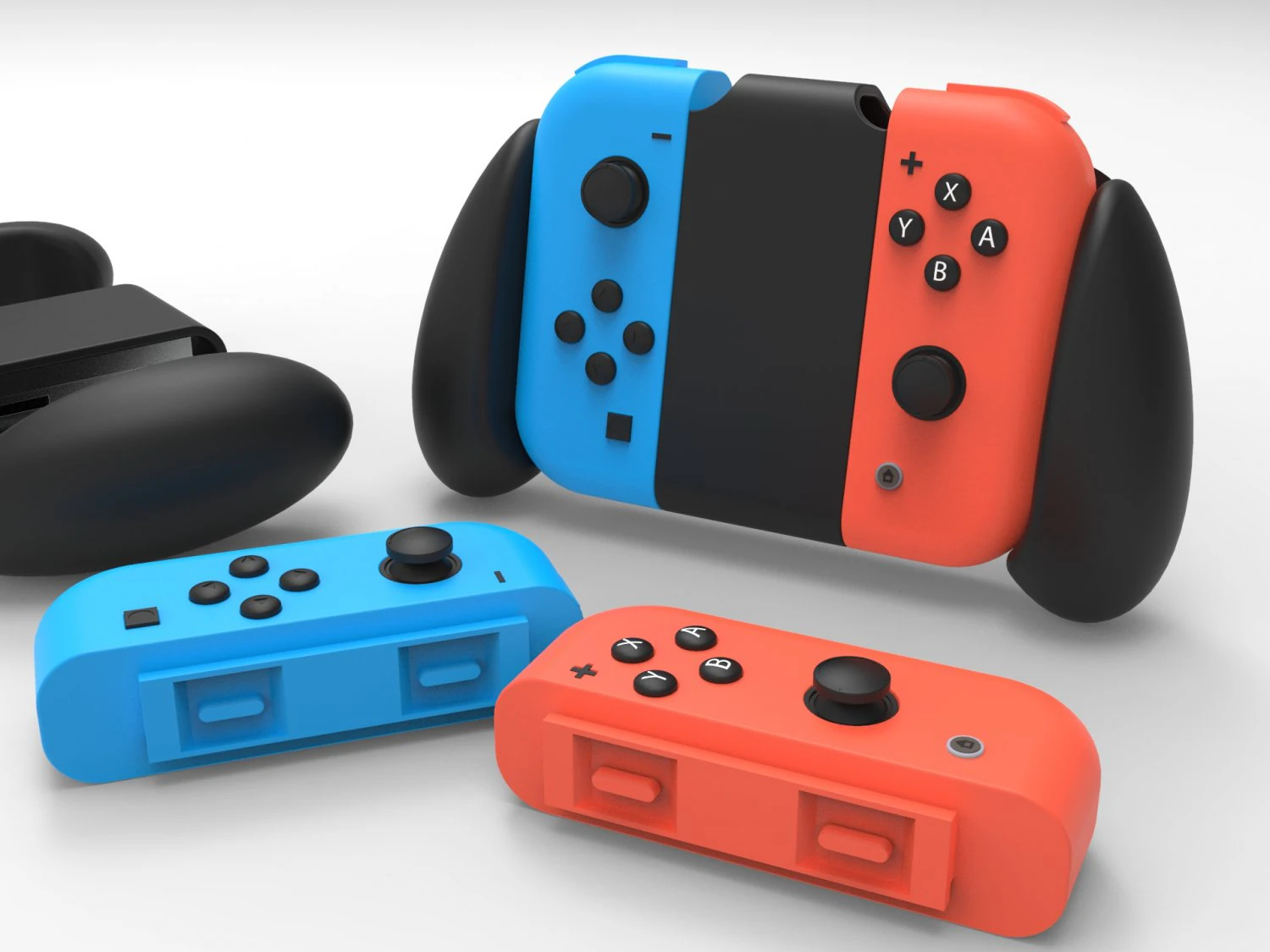 nintendo switch 3D Model .c4d .max .obj .3ds .fbx .stl .blend 