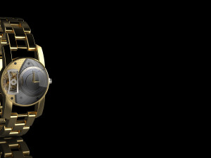 gold watch 3D Model