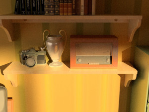 classic detective office 3D मॉडल