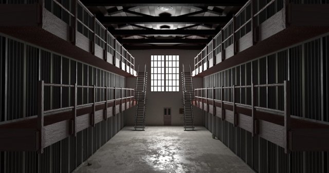 prison Modelo 3D .c4d .max .obj .3ds .fbx .stl .blend 