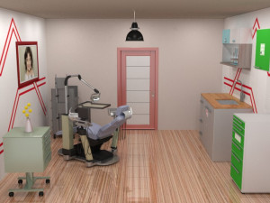 dentist clinic 3D मॉडल