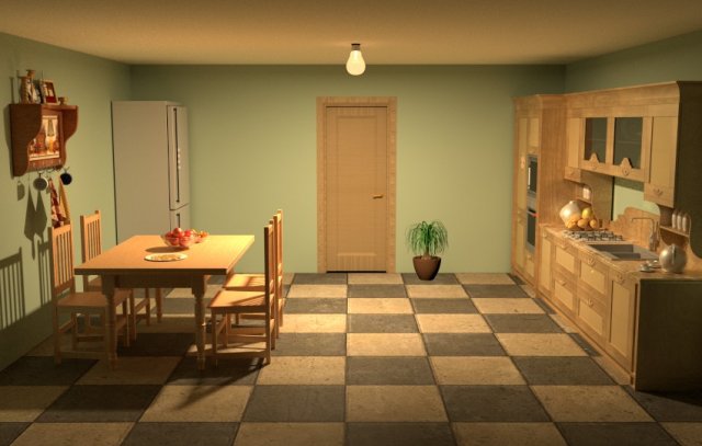 classic kitchen 3Dモデル .c4d .max .obj .3ds .fbx .stl .blend 
