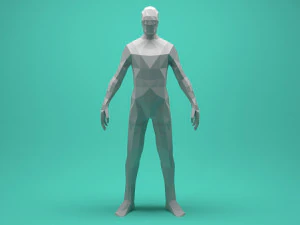 low-poly людина vr - ar - low-poly 3D Модель