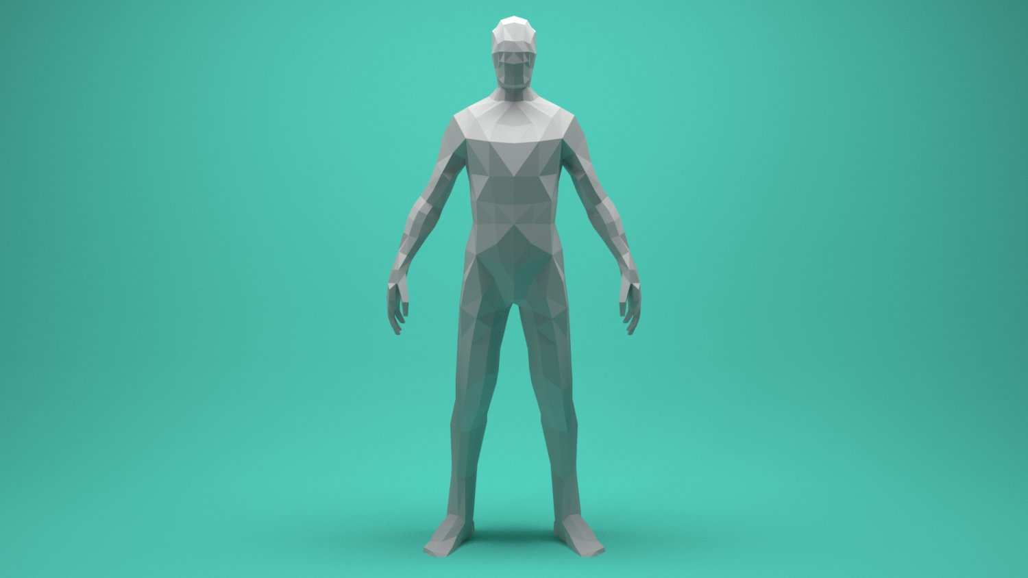 low poly human model blender free download