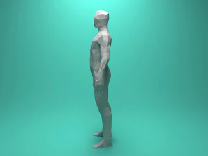 low poly human vr - ar - low-poly 3D Model