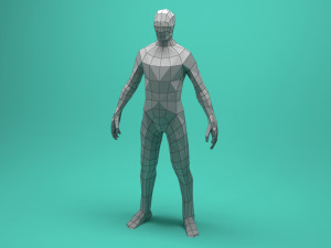 low poly human vr - ar - low-poly 3D मॉडल