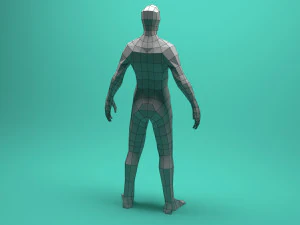 low poly human vr - ar - low-poly 3D Model