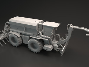 xerion farming vehicle 3D Model
