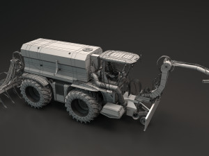 xerion farming vehicle 3D 模型