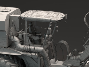 xerion farming vehicle 3D 模型