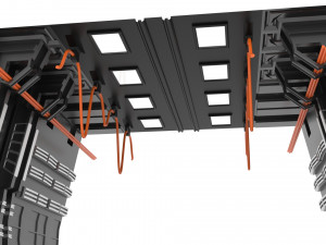 sci-fi - spaceship corridor Model 3D