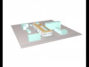 व्यापार केंद्र परियोजना 3D मॉडल