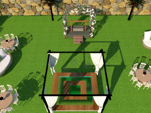 결혼식 오픈홀 3D 모델