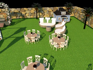 wedding open hall 3D Model