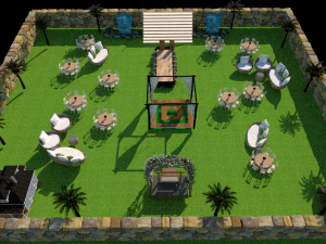 wedding open hall 3D Model