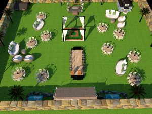 wedding open hall 3D Model