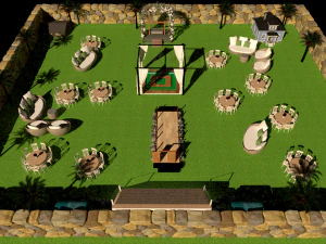 wedding open hall 3D Model