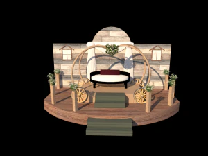 весільний кушах 3D Модель