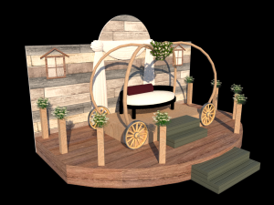 wedding kushah Modelo 3D