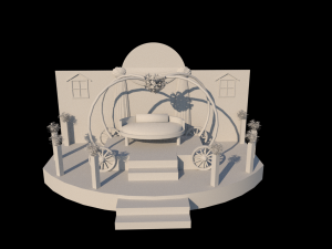 wedding kushah Modelo 3D