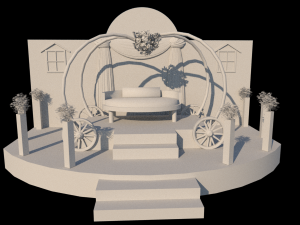 wedding kushah Modelo 3D