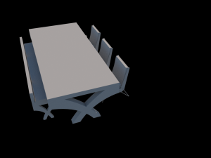 dining room 3D मॉडल