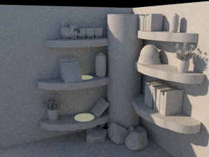 tree wood library 3D मॉडल