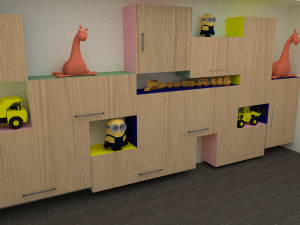 baby library 3D मॉडल
