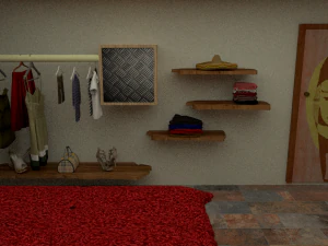 chalet bedroom resort 3D Model