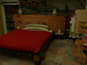 chalet bedroom resort 3D मॉडल