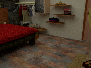 chalet bedroom resort 3D Model