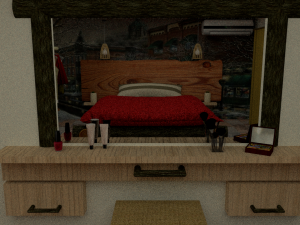 chalet bedroom resort 3D मॉडल