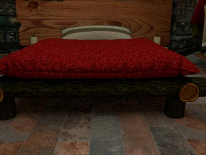 chalet bedroom resort 3D Model