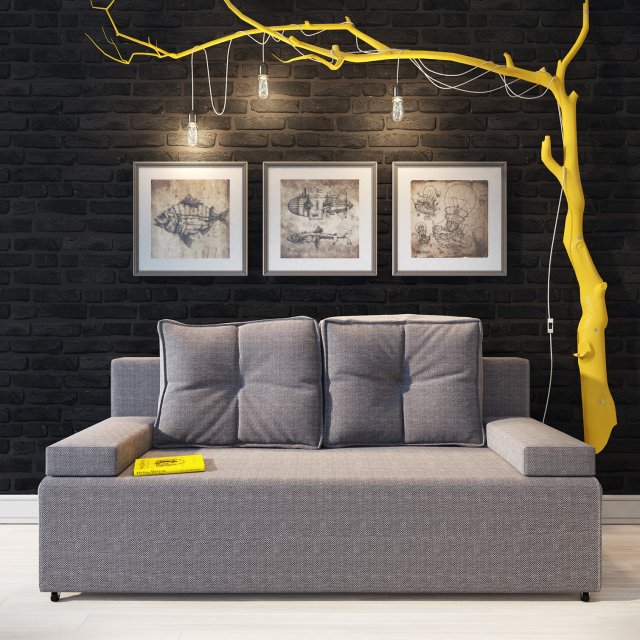 sofa lisbon hoff 3D मॉडल .c4d .max .obj .3ds .fbx .stl .blend 