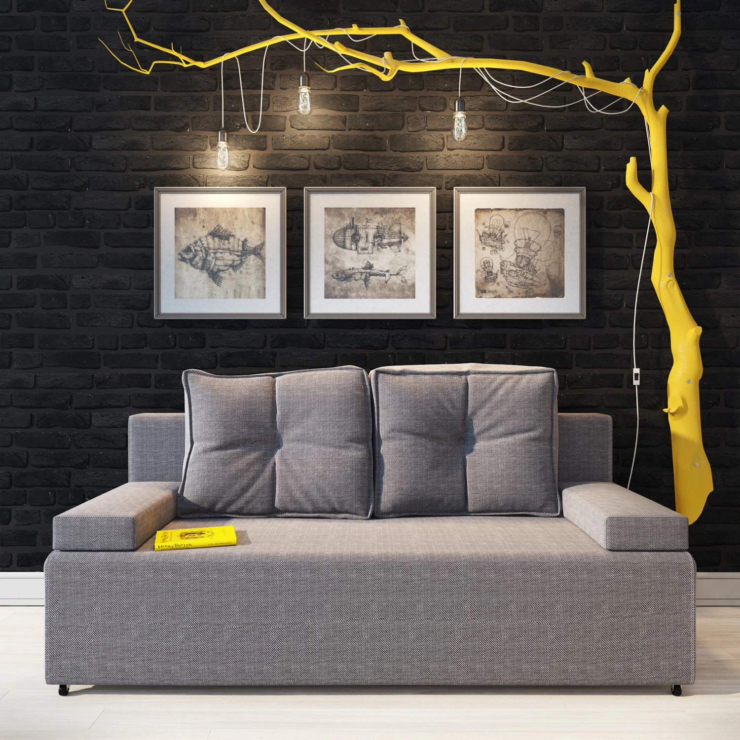 sofa lisbon hoff 3D Model .c4d .max .obj .3ds .fbx .stl .blend 