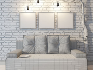sofa lisbon hoff 3D मॉडल