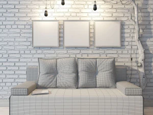 sofa lisbon hoff 3D Model