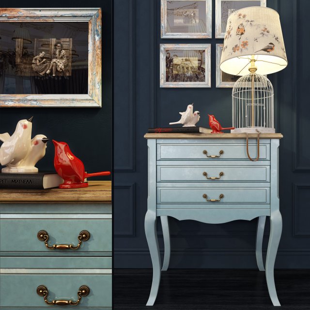 nightstand leontina Modèle 3D .c4d .max .obj .3ds .fbx .stl .blend 