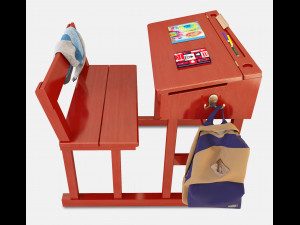 maisons du monde closet and desk 3D Model