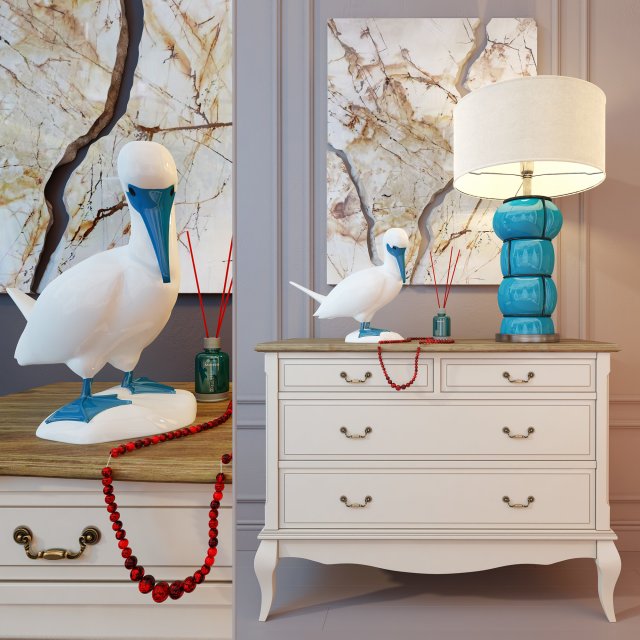 leontina dresser lamp thomas bina buble 3D 模型 .c4d .max .obj .3ds .fbx .stl .blend 