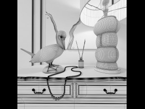 leontina dresser lamp thomas bina buble 3D 模型