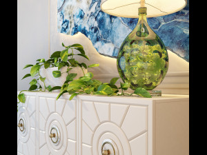 sideboard dimaro lamp florian uttermost Model 3D