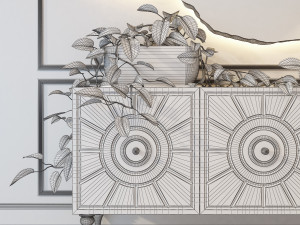 sideboard dimaro lamp florian uttermost Model 3D