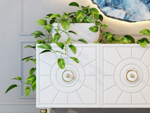 sideboard dimaro lamp florian uttermost Model 3D