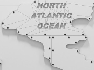 world map metall Model 3D