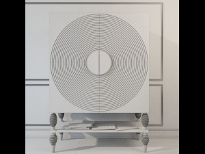 sideboard monaco white 3D Model