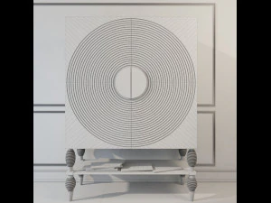 sideboard monaco white 3D Model