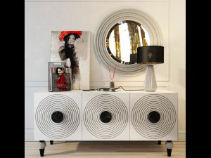 sideboard monaco white 3D Model