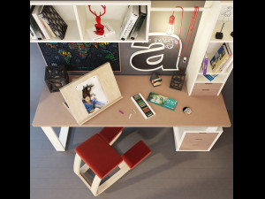 desk grand model Modello 3D